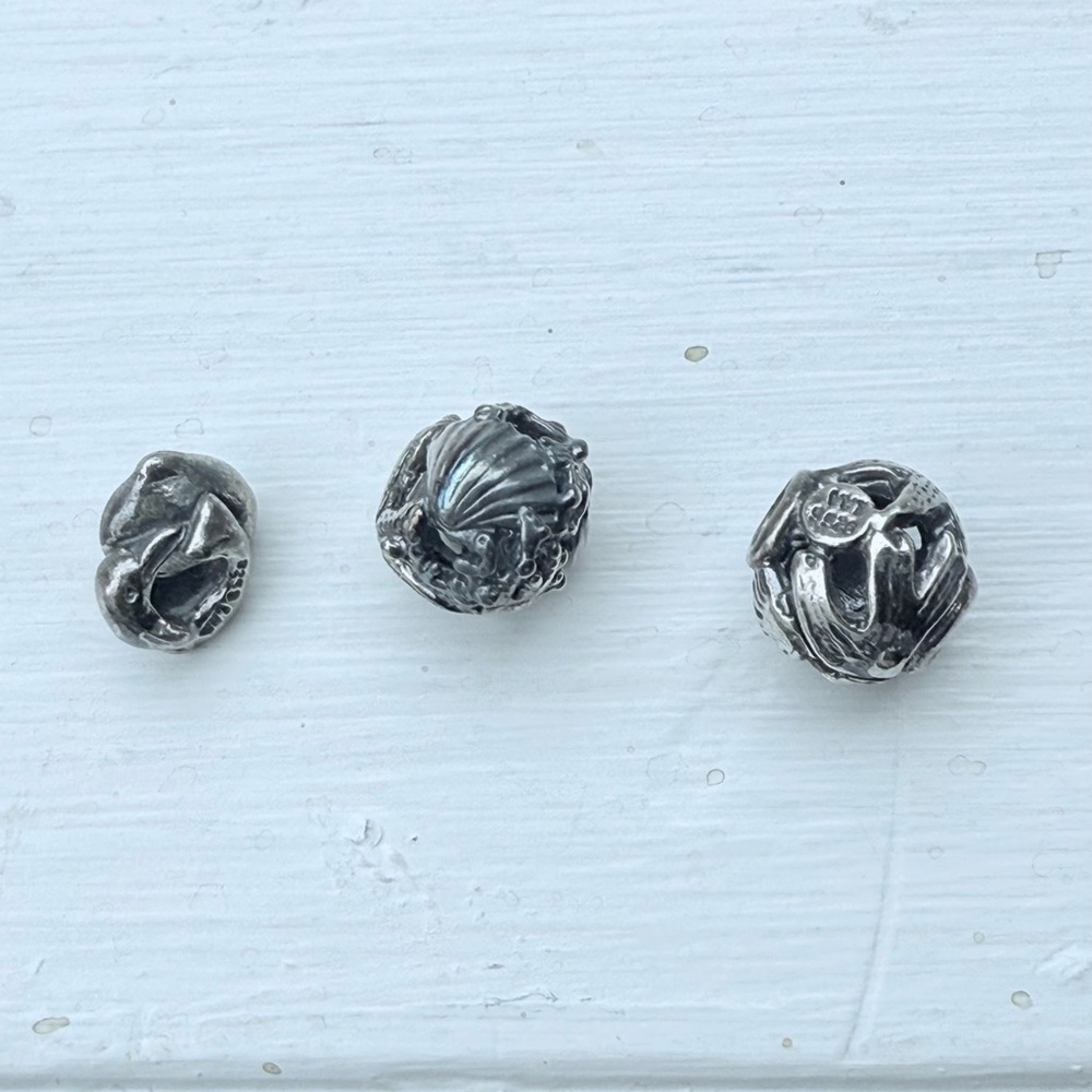 Sterling Silver Authentic Trollbeads Sea Beach Theme